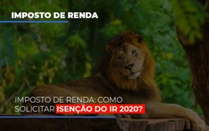 Imposto De Renda: Como Solicitar Isenção Do Ir 2020? - Contabilidade em Presidente Epitácio - SP | @ellenreginacontadora