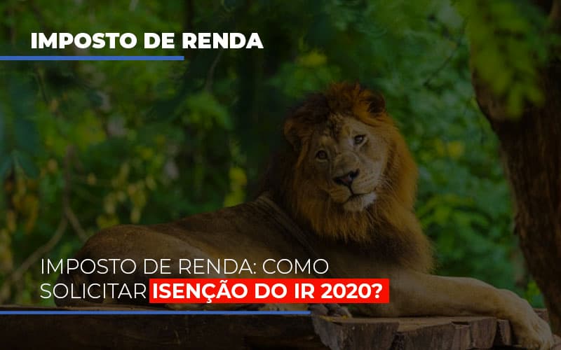 Imposto De Renda: Como Solicitar Isenção Do Ir 2020? - Contabilidade em Presidente Epitácio - SP | @ellenreginacontadora