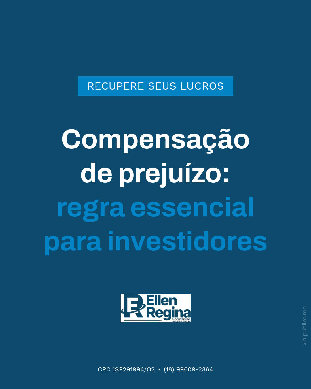 Compensação De Prejuizo Regra Essencial Para Investidores - Contabilidade em Presidente Epitácio - SP | @ellenreginacontadora