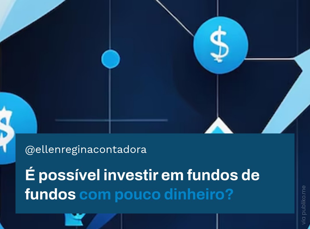 É Possível Investir Em Fundos De Fundos Com Pouco Dinheiro - Contabilidade em Presidente Epitácio - SP | @ellenreginacontadora
