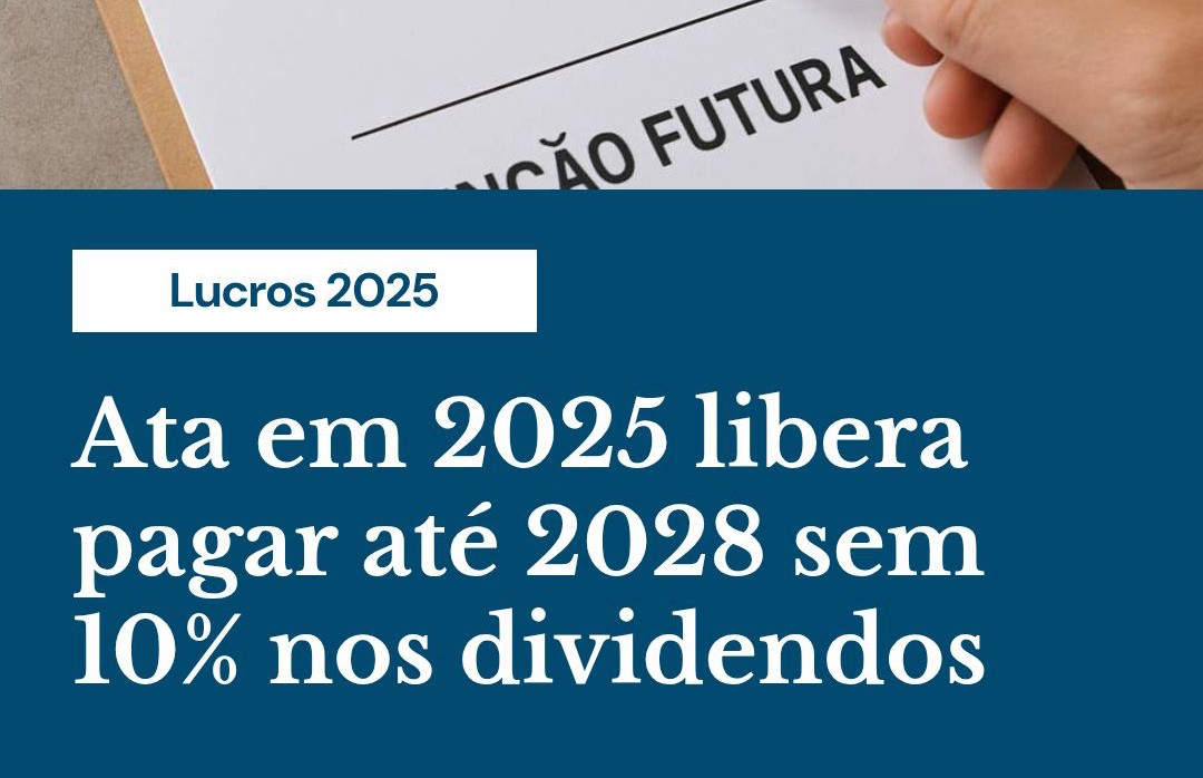 Ata Em 2025 Libera Pagar Até 2028 Sem 10% Nos Dividendos - Contabilidade em Presidente Epitácio - SP | @ellenreginacontadora