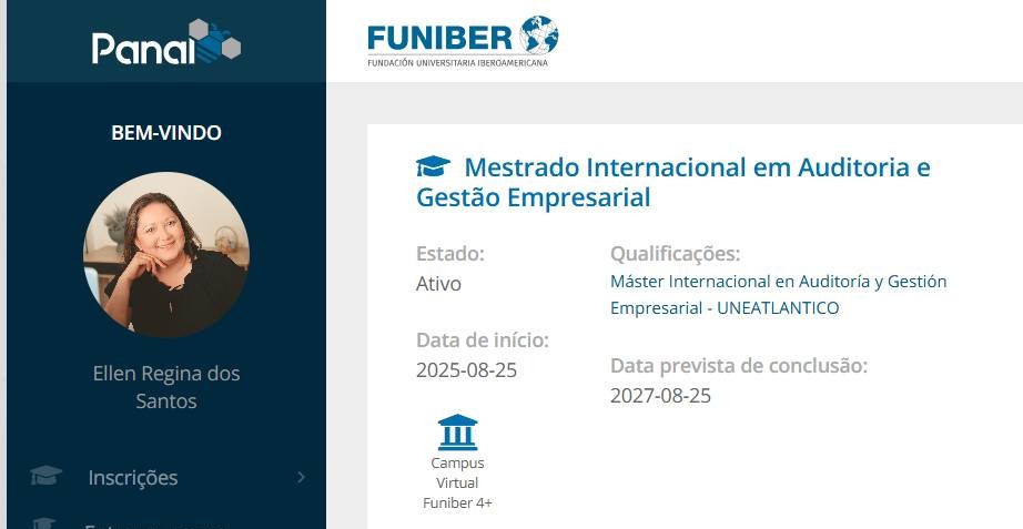Mestrado Internacional Em Auditoria E Gestão Empresarial - Contabilidade em Presidente Epitácio - SP | @ellenreginacontadora