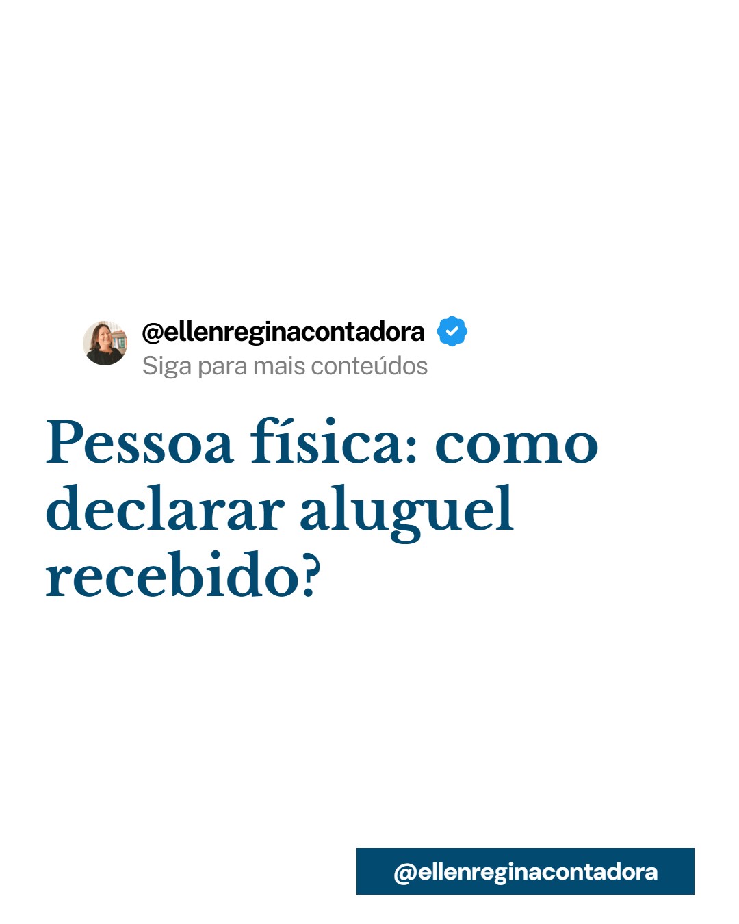 Pessoa Física Como Declarar Aluguel Recebido - Contabilidade em Presidente Epitácio - SP | @ellenreginacontadora