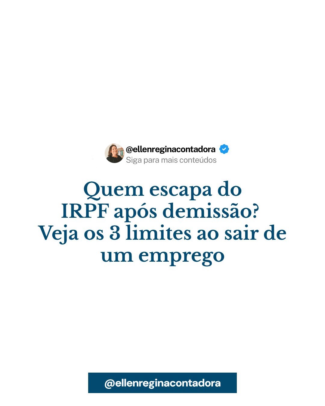 Quem Escapa Do Irpf Após Demissão Veja Os 3 Limites Ao Sair De Um Emprego - Contabilidade em Presidente Epitácio - SP | @ellenreginacontadora